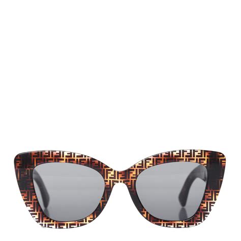 Fendi™ 0435/S 0H7PM2 52 Tortoise Camouflage Sunglasses